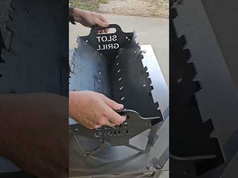 Slot grill - The Collapsible BBQ Grill made in USA # #grilledoctopus #SlotGrill #fyp SlotGrill.com