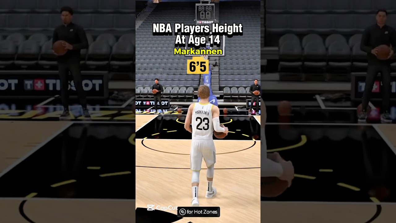 NBA Players Height At Age 14 #nba #shorts #nba2k23 #2kdefense #basketballassociation