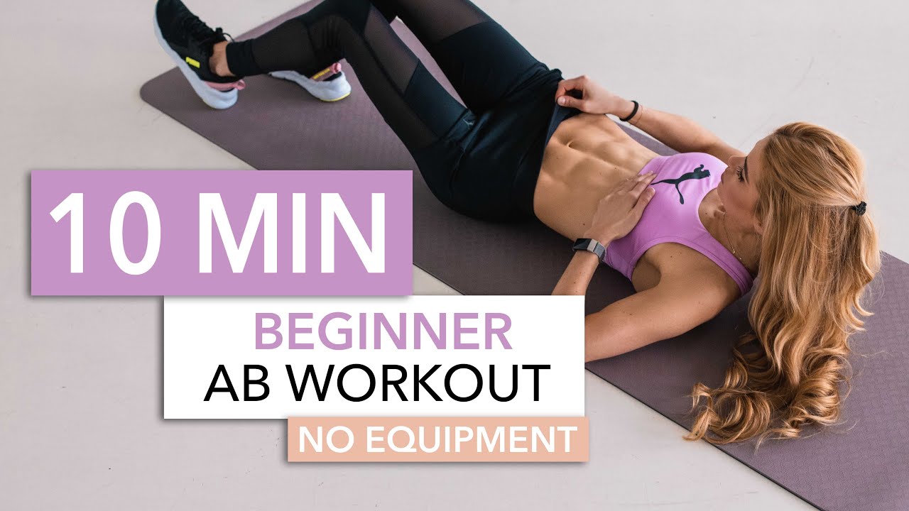 10 Quick & Easy 10-Min Beginner Ab Workout 💪 | No Equipment Needed