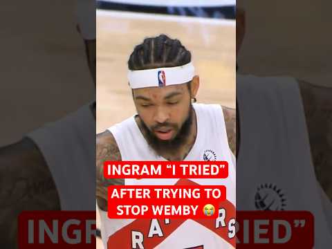 Brandon Ingram after trying to stop Victor Wembanyama 😂 #shorts