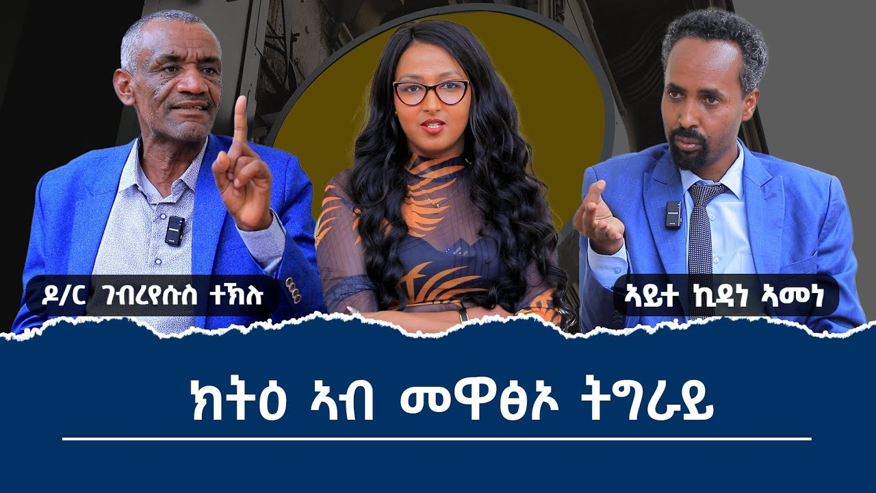 ኣብ ህልው ፖለቲካዊ ኩነታትን መዋፅኦ ትግራይን ክትዕ ኣብ ሞንጎ ዶር ገብረየሱስ ተኽሉን ኣይተ ኪዳነ ኣመነን