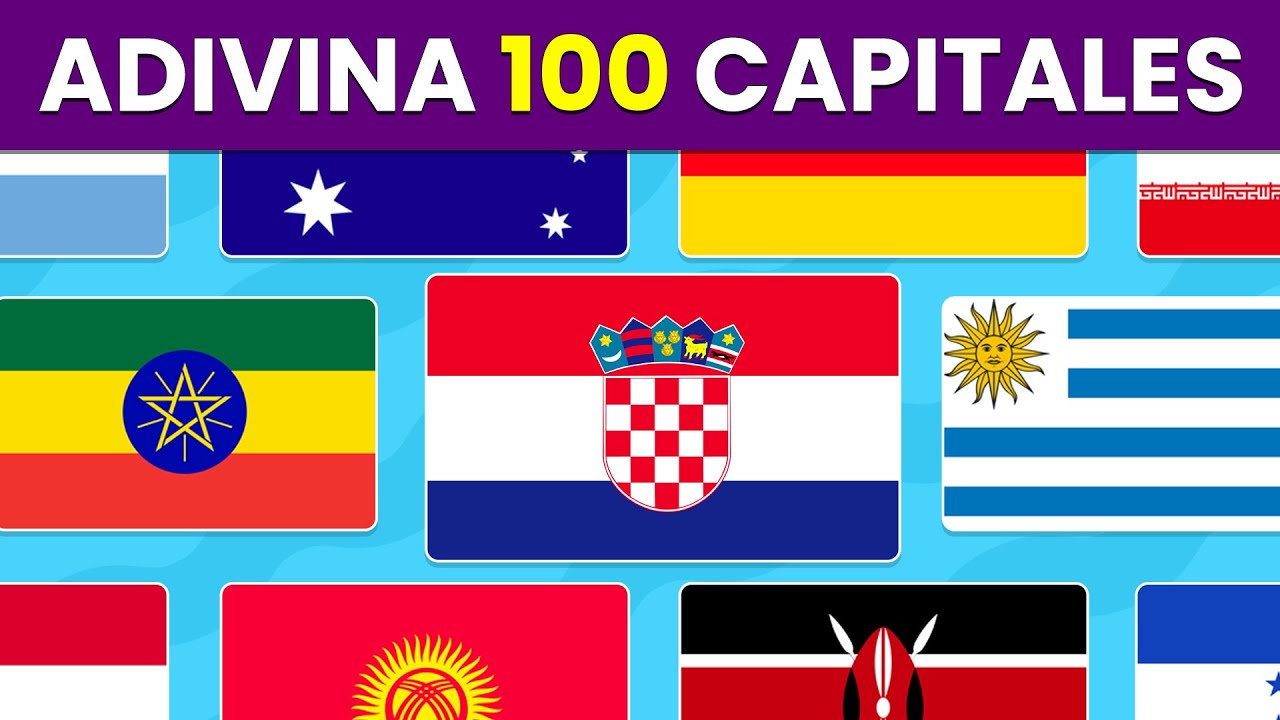 Adivina las 100 Capitales del Mundo | Juego de Geografía y Cultura General