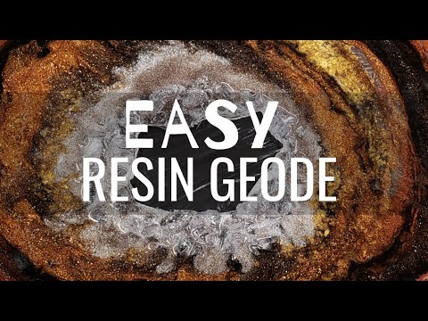 Simple Resin Geode Tutorial ✨