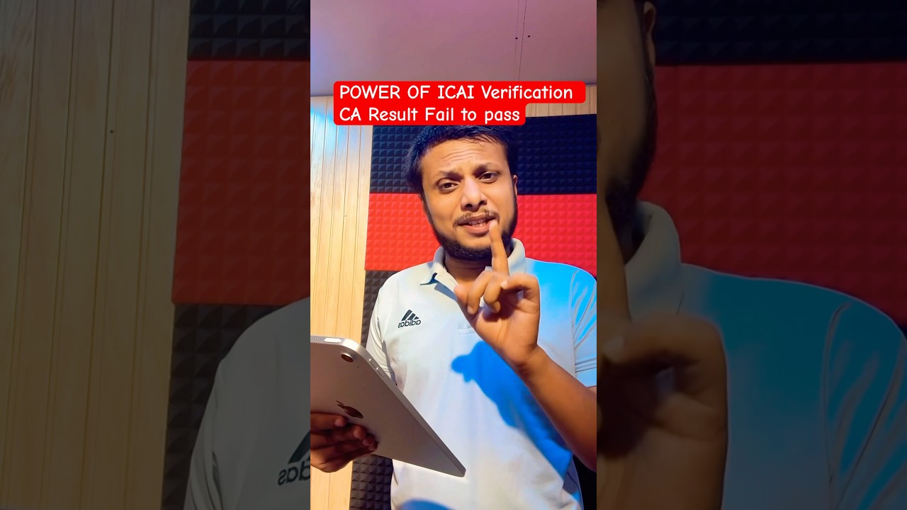 Struggling with CA Result Verification? Discover How ICAI Can Help You Pass! 📈