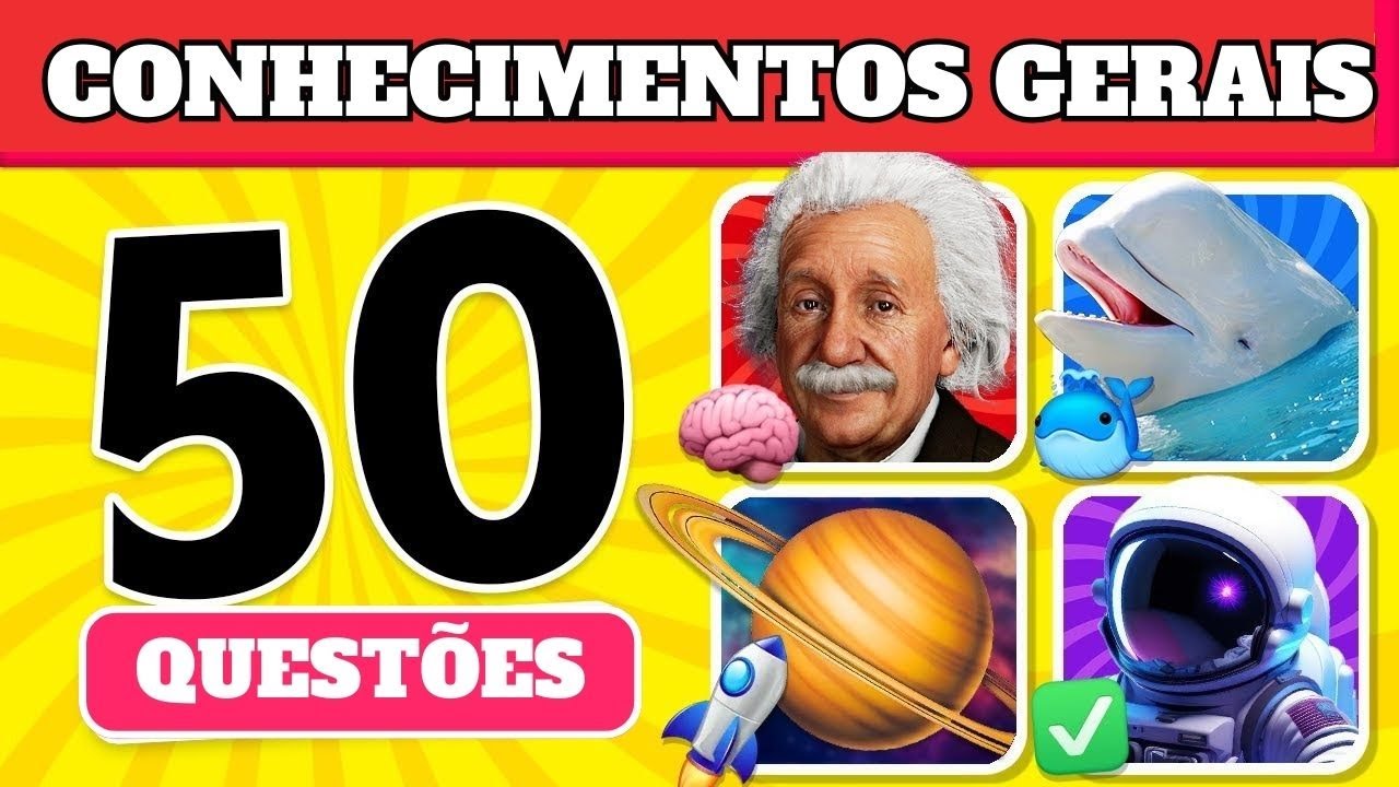 Desafie seu Conhecimento com Este Quiz de 50 Perguntas! 🧠