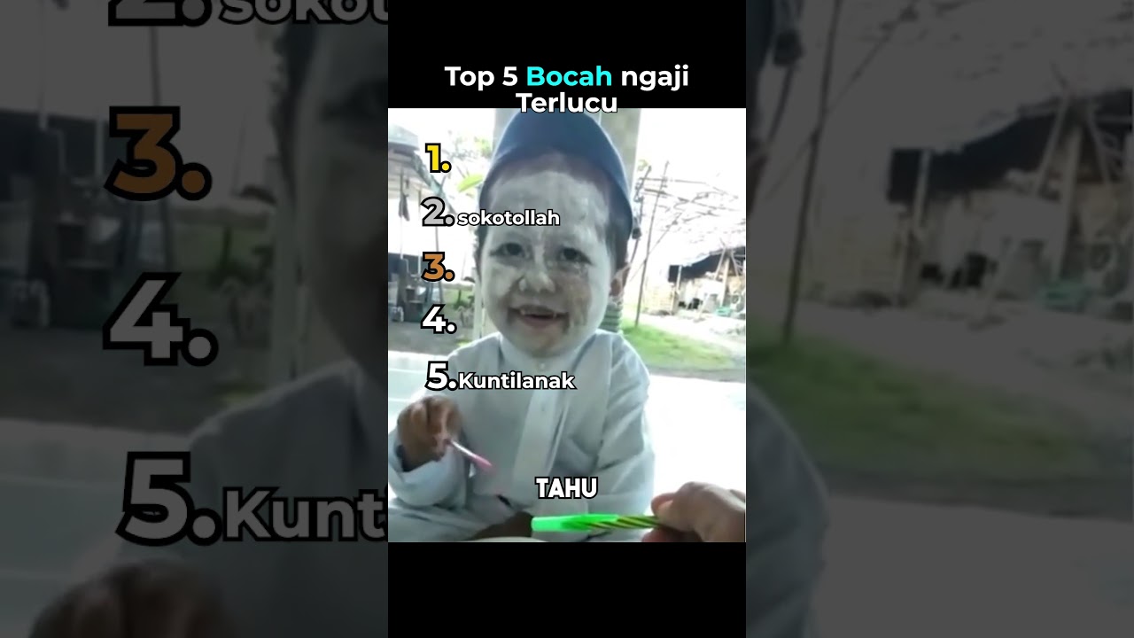 Top 5 Bocah Ngaji Terlucu 😂