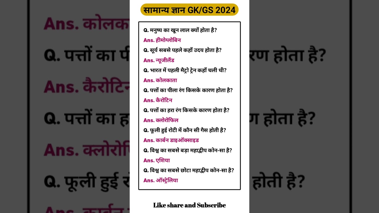 Gk most important question answer ||gk in hindi #gk #gs #ytshorts #shortsvideo #shortfeed #upsc #ssc