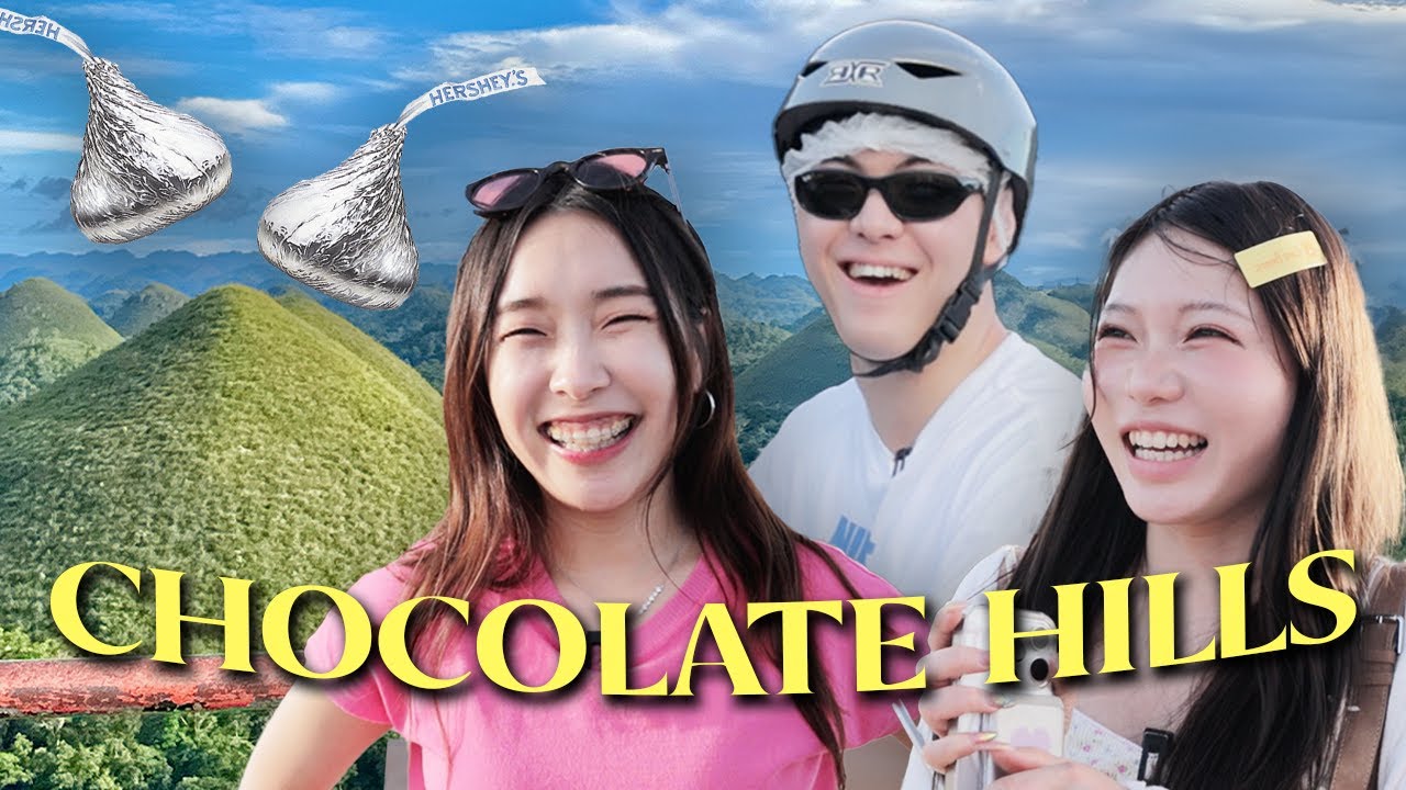 Joyful Korean Kids Experience Chocolate Hills for the First Time in Bohol