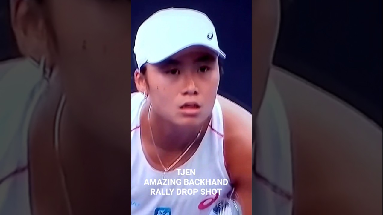Janic Tjen's Incredible Backhand Rally Drop Shot! ๐พ #Shorts