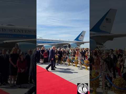 President Donald Trump dances atMalaysian arrival ceremony 🤩🤩 #donaldtrump #trumpnews #trump #maga