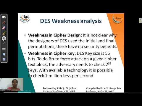 2.9 Analysis & Security of DES & AES