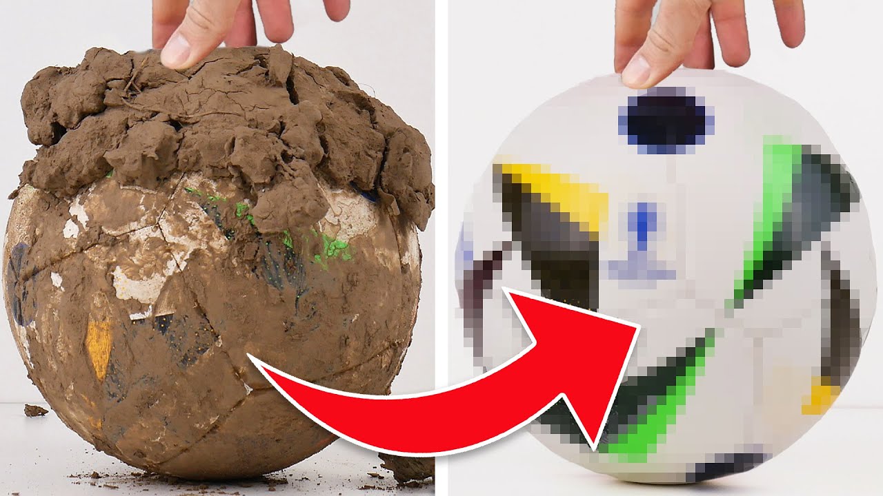 Cleaning the Dirtiest Euro 2024 Match Ball 🧼