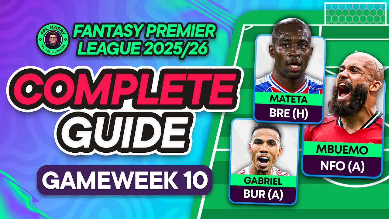 FPL GW10 Ultimate Guide: Should You Captain Gabriel or Haaland? ⚽ | Fantasy Premier League Tips 2025/26