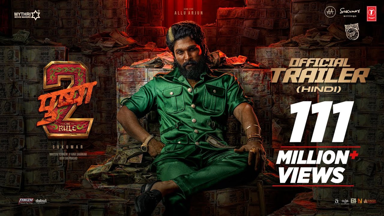 Pushpa 2: The Rule Hindi Trailer – Allu Arjun & Rashmika Mandanna in Action🔥