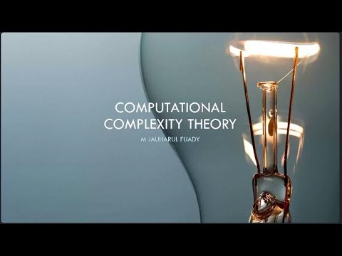 Analisis & Desain Algoritma | Computational Complexity Theory