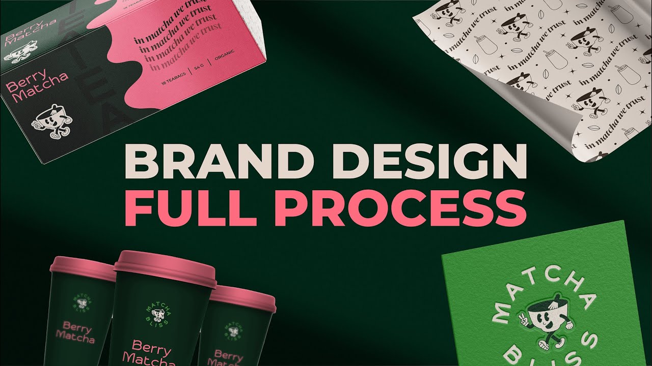 Matcha Brand Design Process from Scratch 🍵