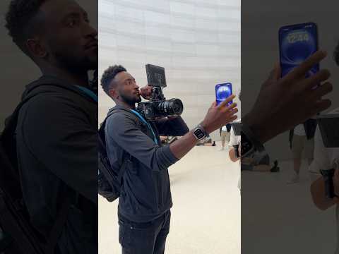 Marques Brownlee Captures B-Roll Footage at the iPhone 16 Launch Event