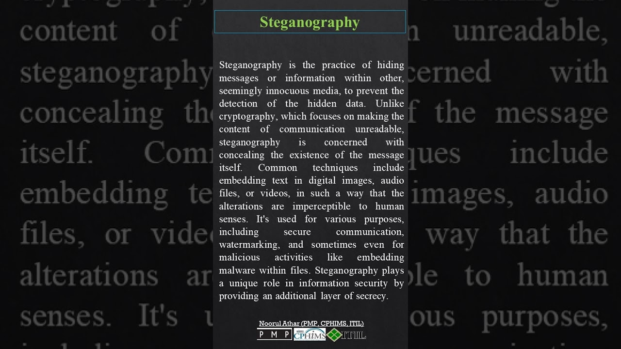 Master Steganography for CISSP Certification: Hidden Message Techniques 🔐