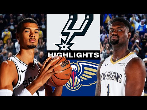 Spurs vs Pelicans Full Game Highlights | 2025-26 Season