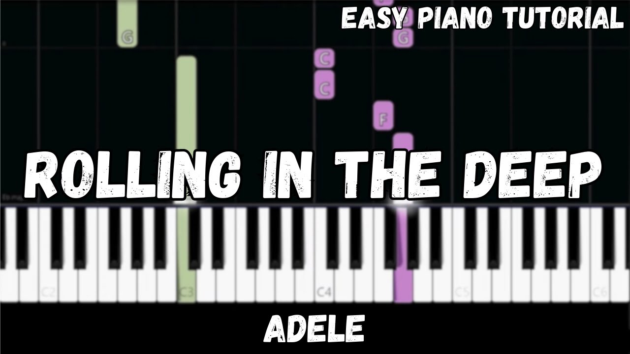 Adele - Rolling In The Deep (Easy Piano Tutorial)