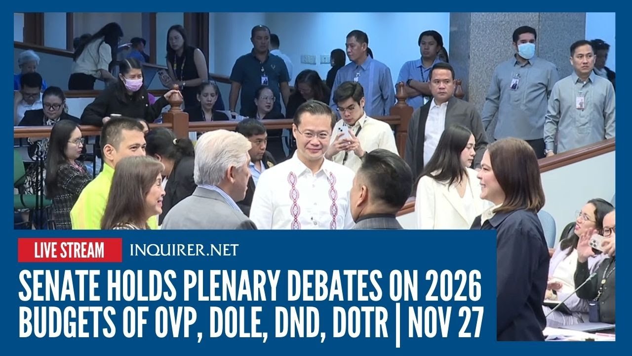 Senate Debates 2026 Budget for OVP, DOLE, DND, DOTr 🏛️
