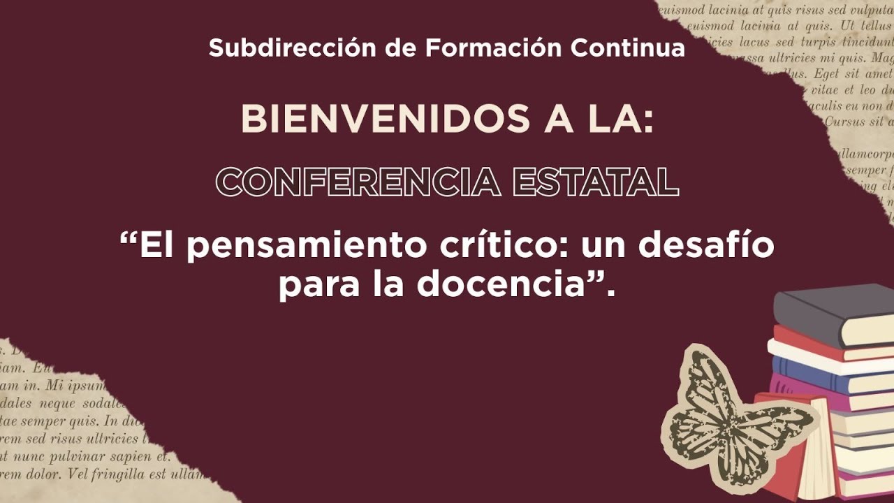Conferencia Estatal sobre Pensamiento Crítico en la Docencia