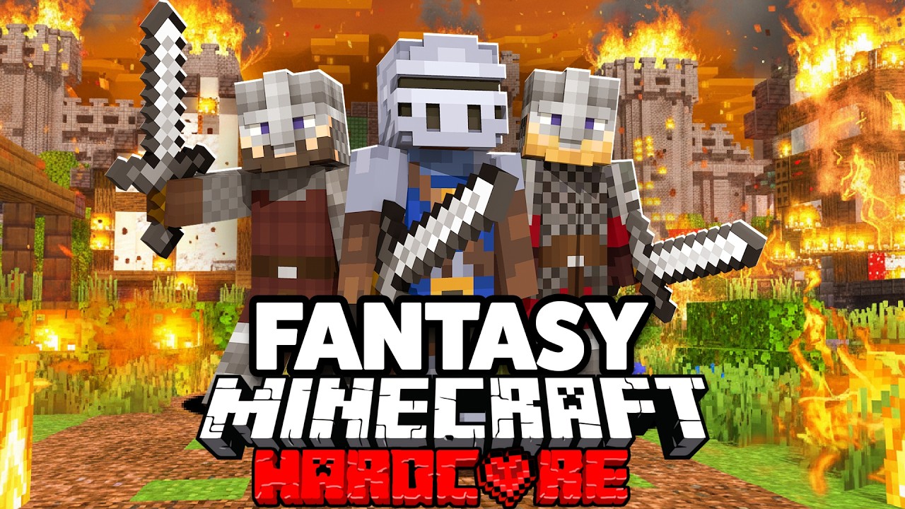 100 Players Battle in Minecraft Fantasy Tournament 🏆