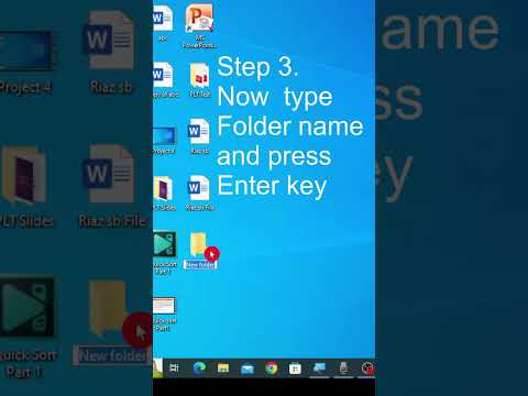 How to create a New Folder on Desktop