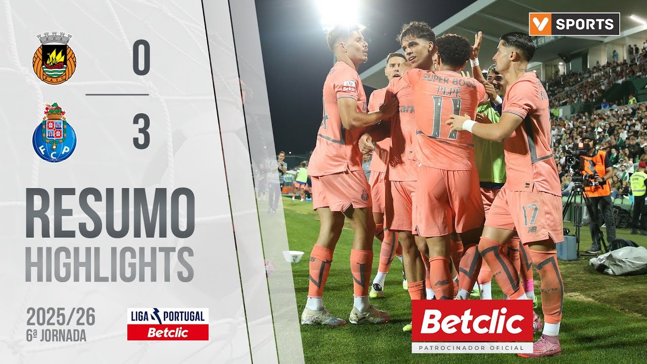 FC Porto mantém invencibilidade com vitória por 3-0 sobre Rio Ave ⚽