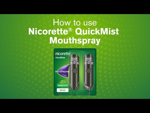 Nicotine Spray | NICORETTE®: How To Use Nicorette® QuickMist