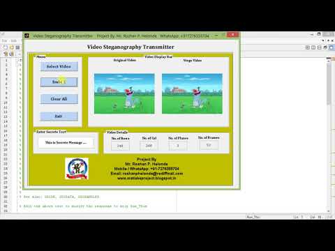 Video Steganography Using Matlab Code