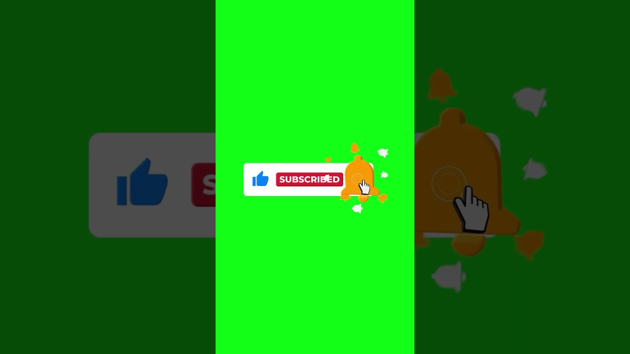 Green Screen Subscribe Button | No Copyright 🎥