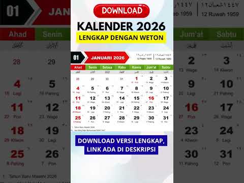 Kalender 2026 Lengkap