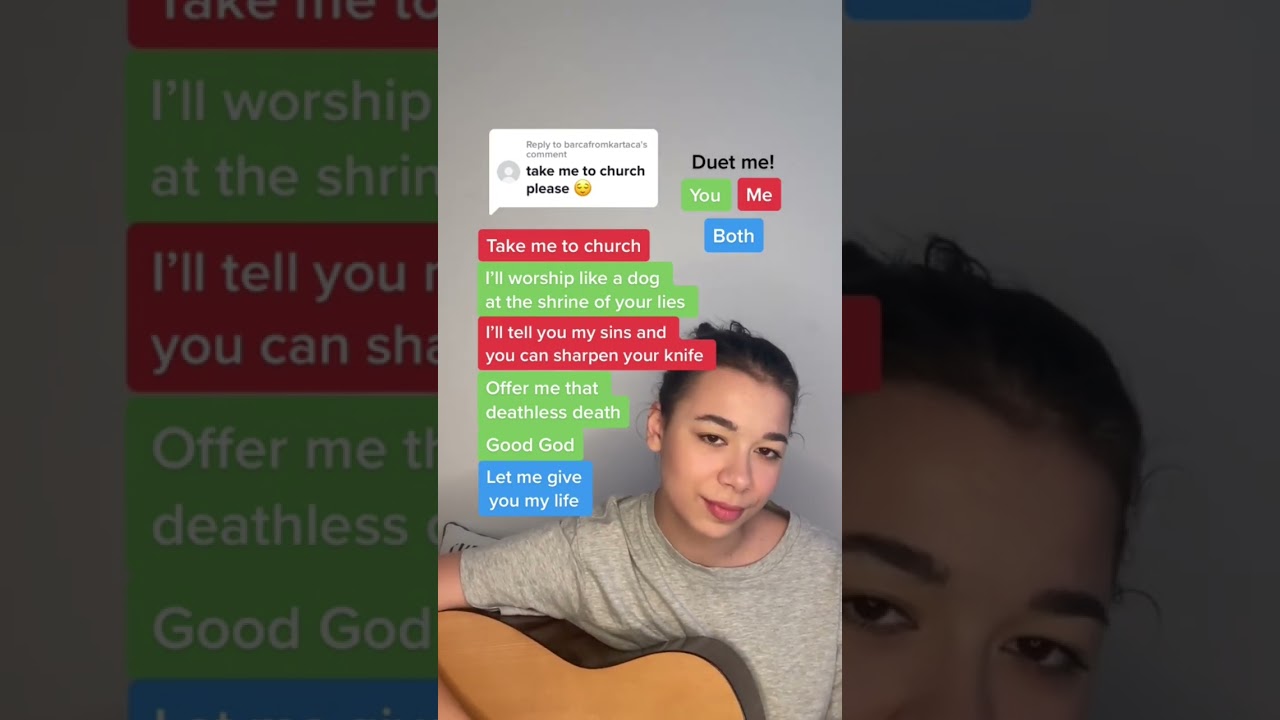 take me to church - hozier 🎤 #karaoke #duet #hozier #takemetochurch #singing