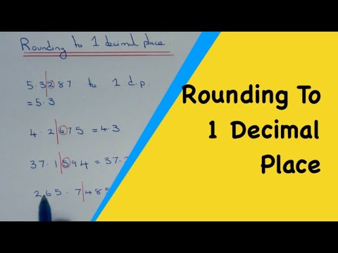 Rounding Numbers to One Decimal Place