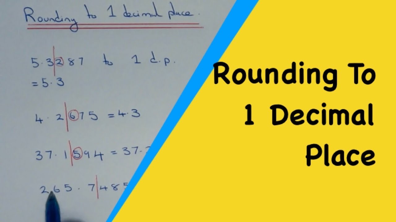 Rounding Numbers to One Decimal Place