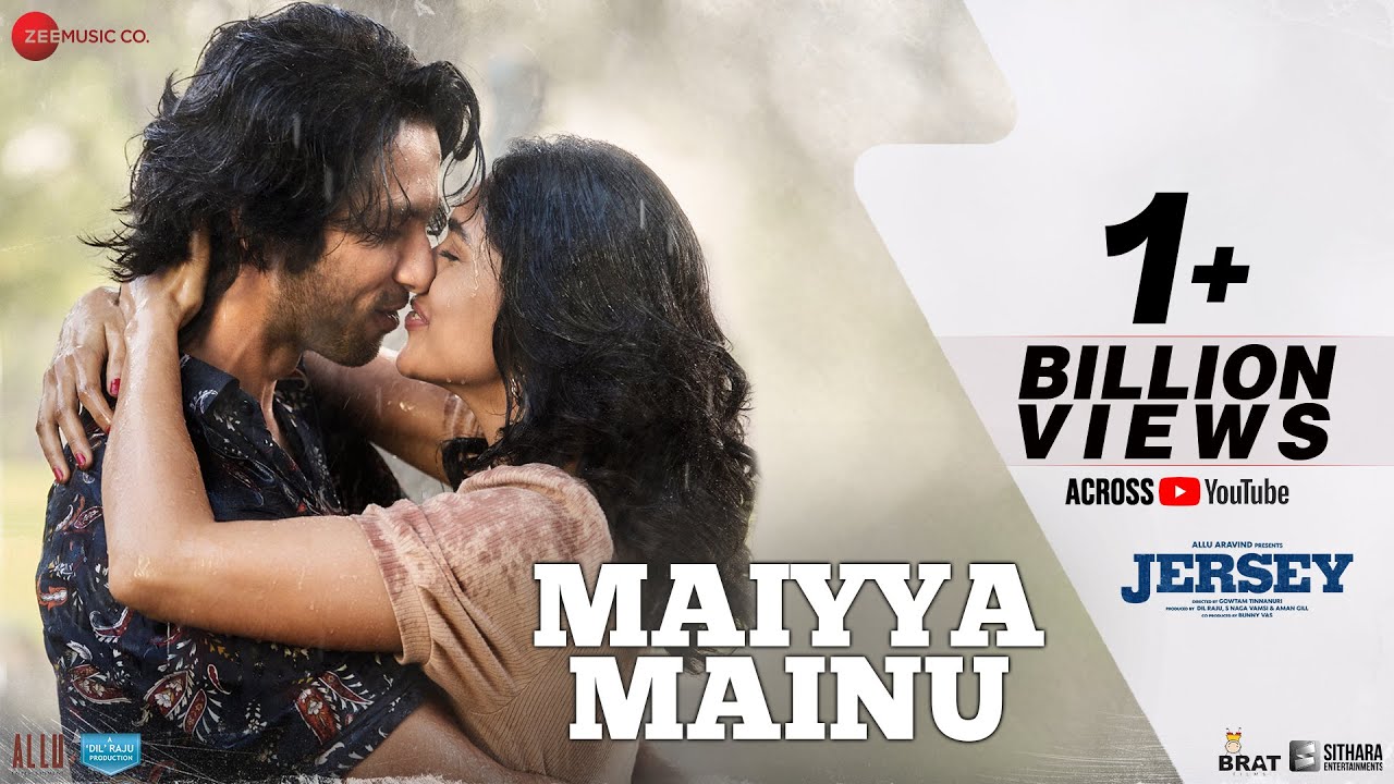 Maiyya Mainu from Jersey | Shahid Kapoor & Mrunal T | Sachet-Parampara & Shellee | April 22, 2022