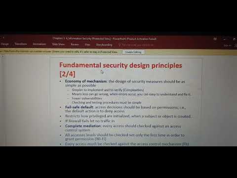 Fundamental security design principles