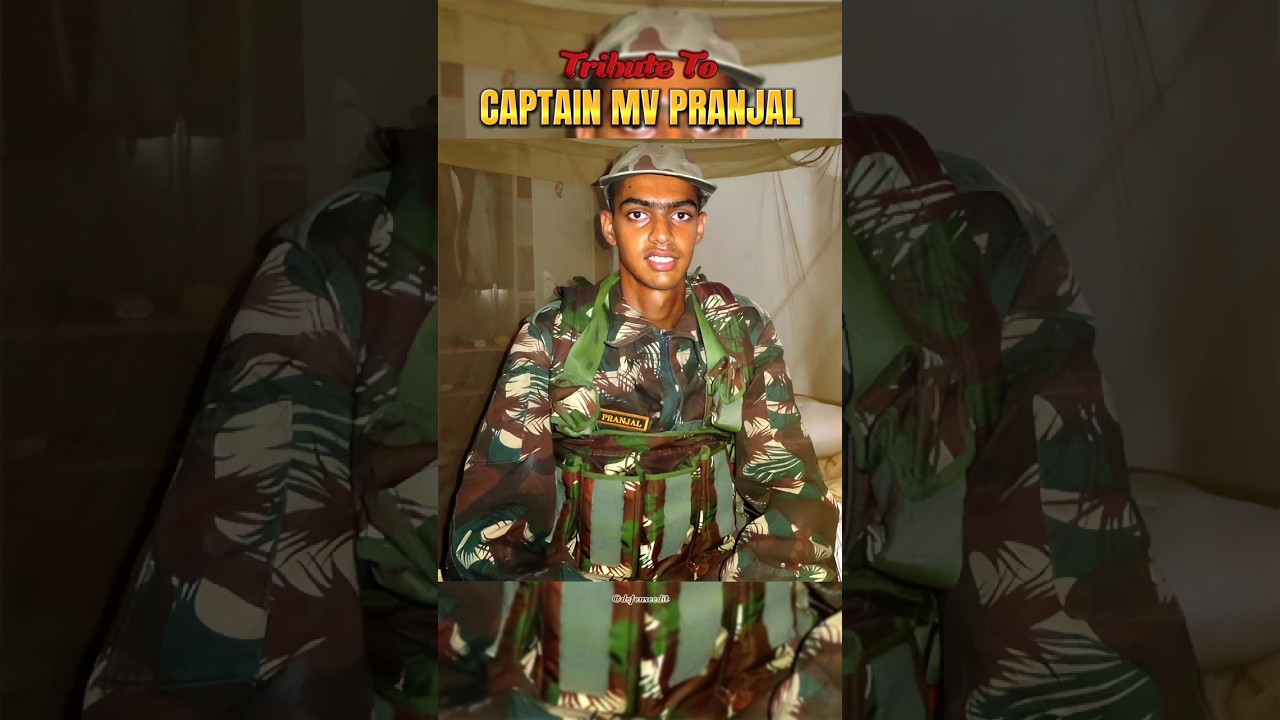 Tribute to Captain MV Pranjal, Martyr of Rajouri 🫡
