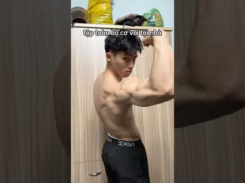 tập vai tại nhà với đồ ở nhà #motivation #calisthenics #gym #workout #ducanhvlog