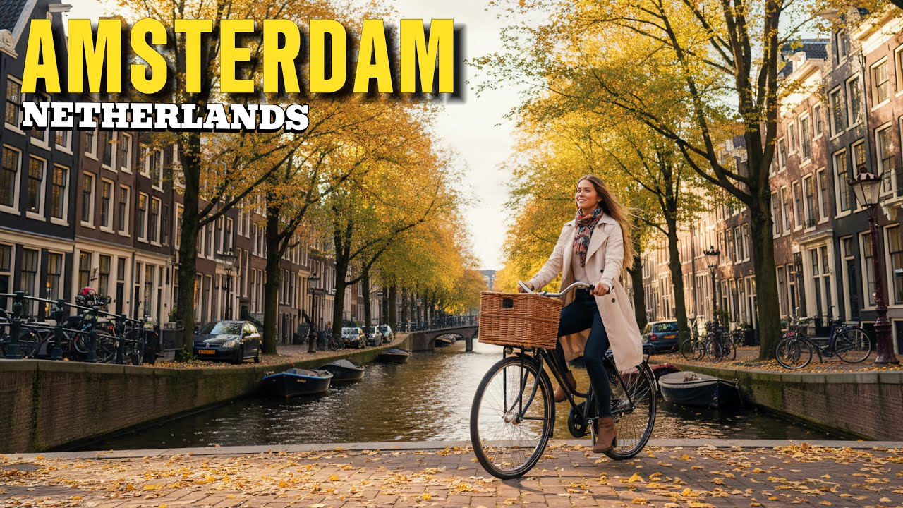 Autumn Walk in Amsterdam 4K 🌇