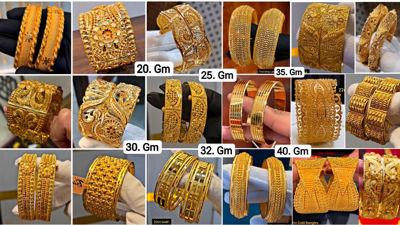2025 Gold Bangles Designs: Prices & Weights ✨