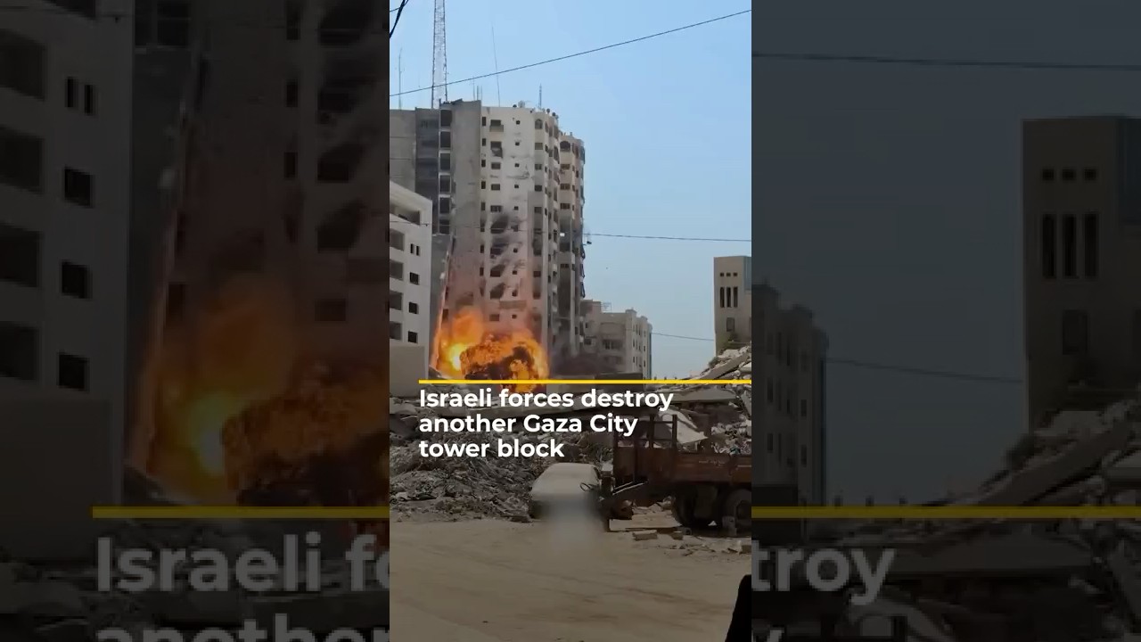 Israeli Forces Destroy Gaza Tower 🏢