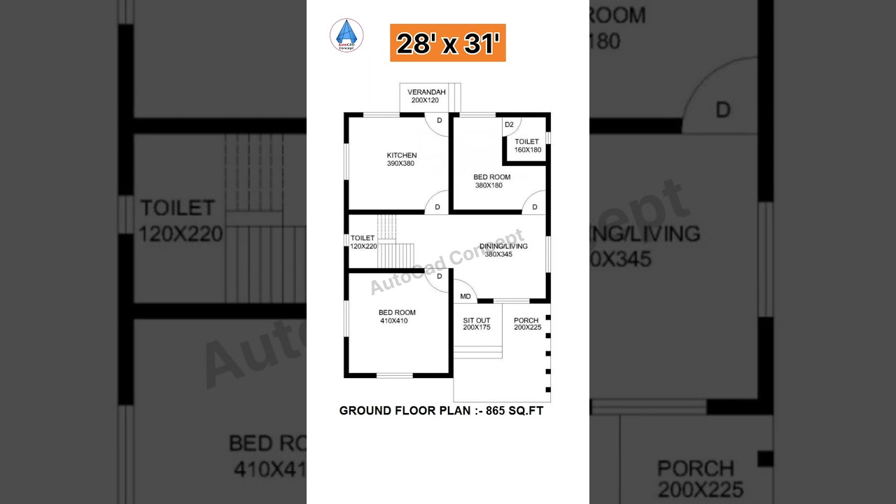 28x31 Simple House Plans ๐ก