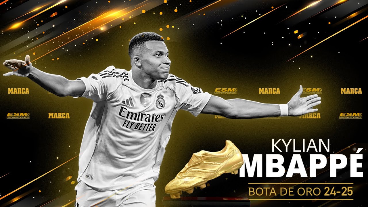 ¡En Vivo! Kylian Mbappé Recibe la Bota de Oro 2024/25 en Madrid ⚽