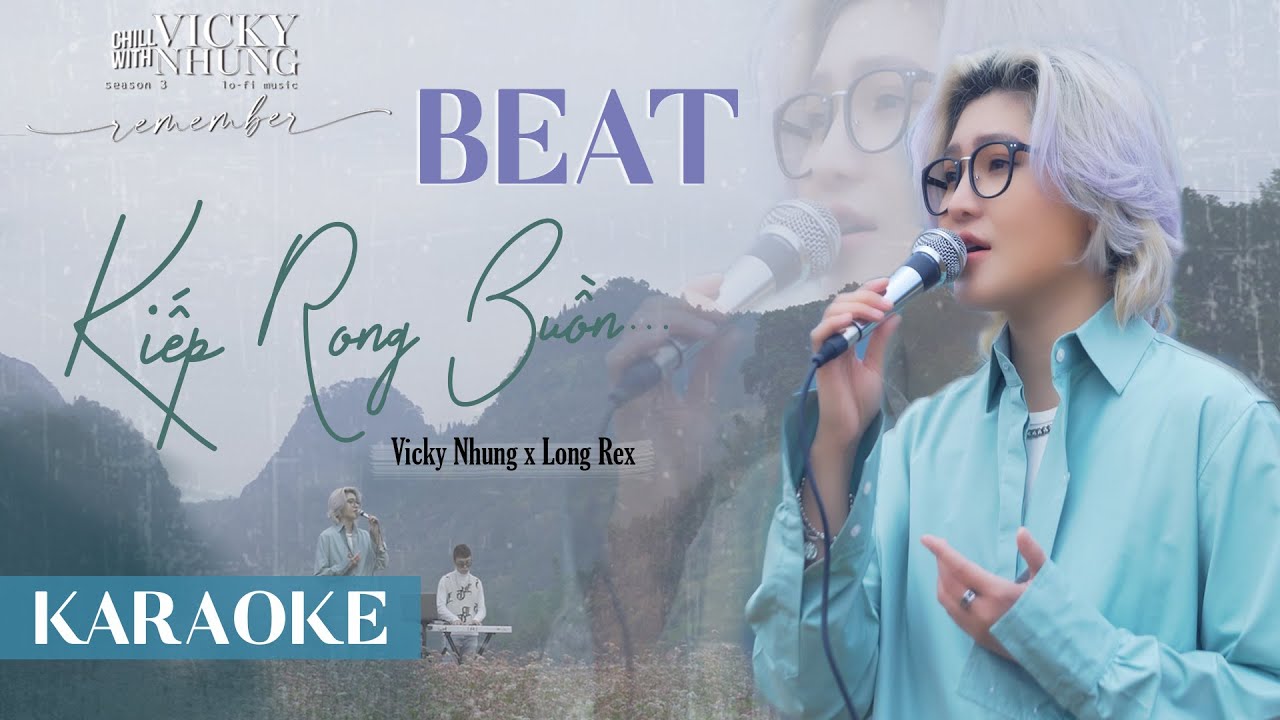 KARAOKE TONE NỮ: Kiếp Rong Buồn 2 (Lofi 🎶) - Vicky Nhung x Long Rex