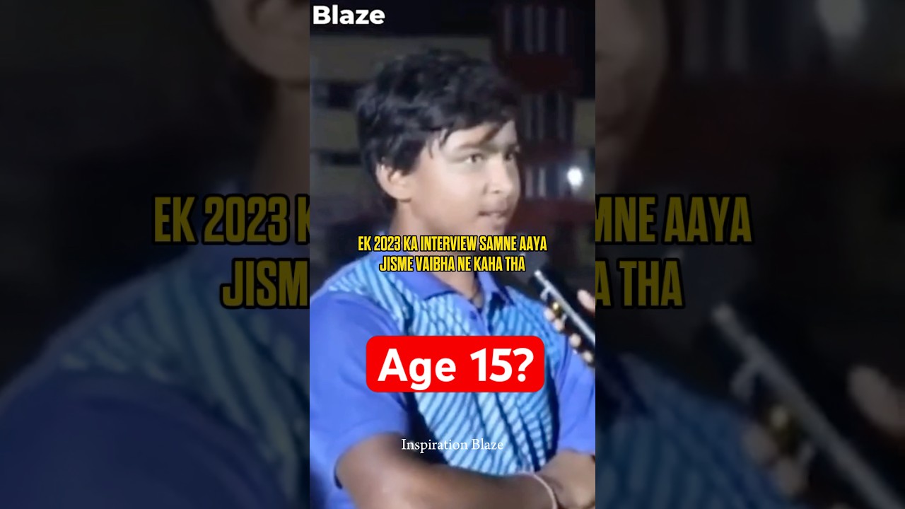 Vaibhav Suryavanshi Age Controversy? 🏏