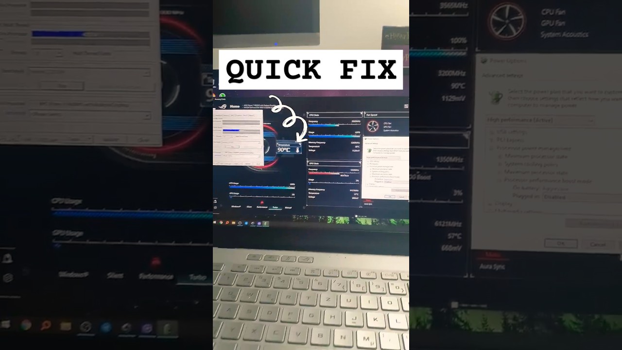 Quick & Easy Fix for Laptop Overheating 🔥 | Save Your Device Now! #Shorts