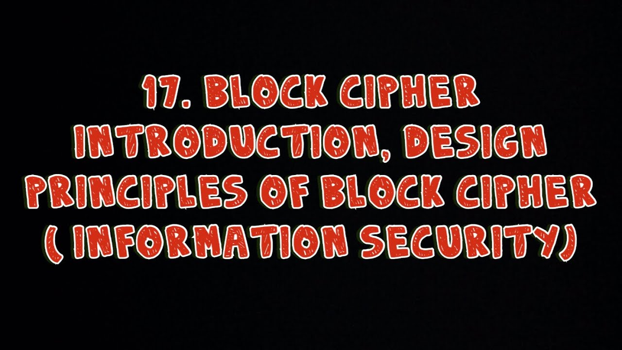 π Block Cipher Basics & Design Principles | Complete Guide to Information Security