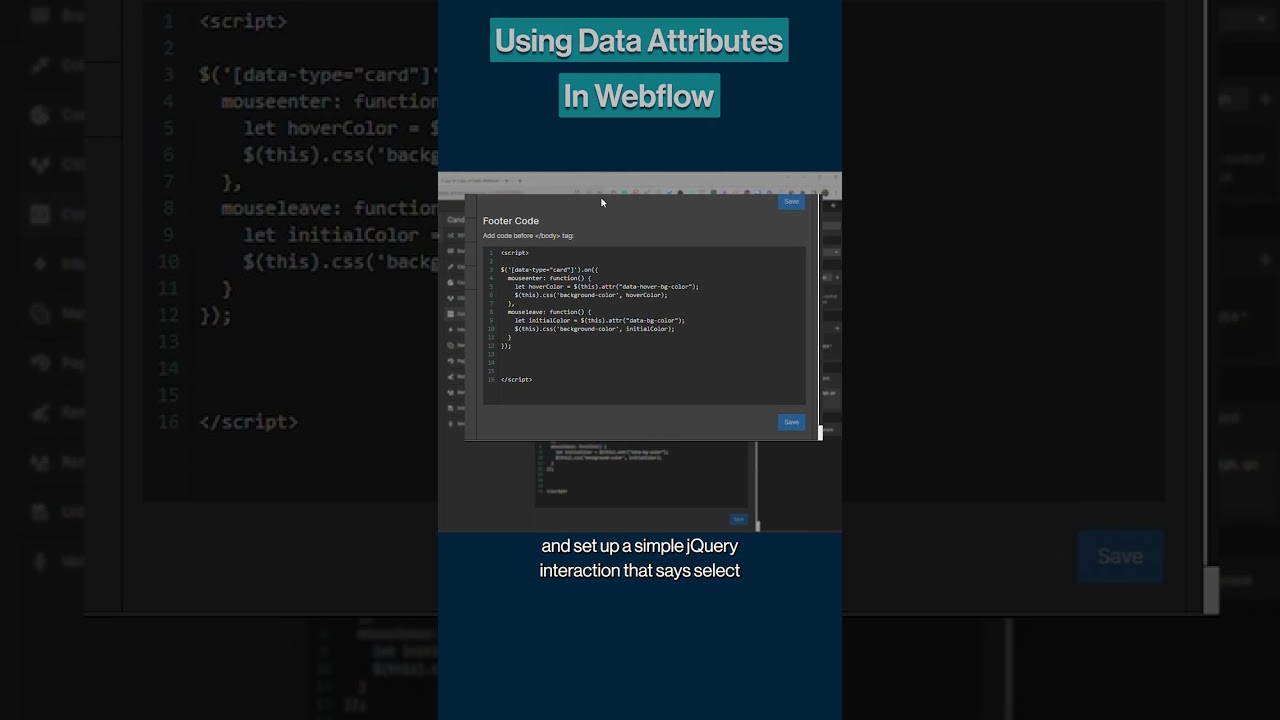 Using Data Attributes in Webflow Custom Code ⚙️